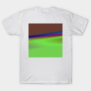 yellow green brown texture design T-Shirt